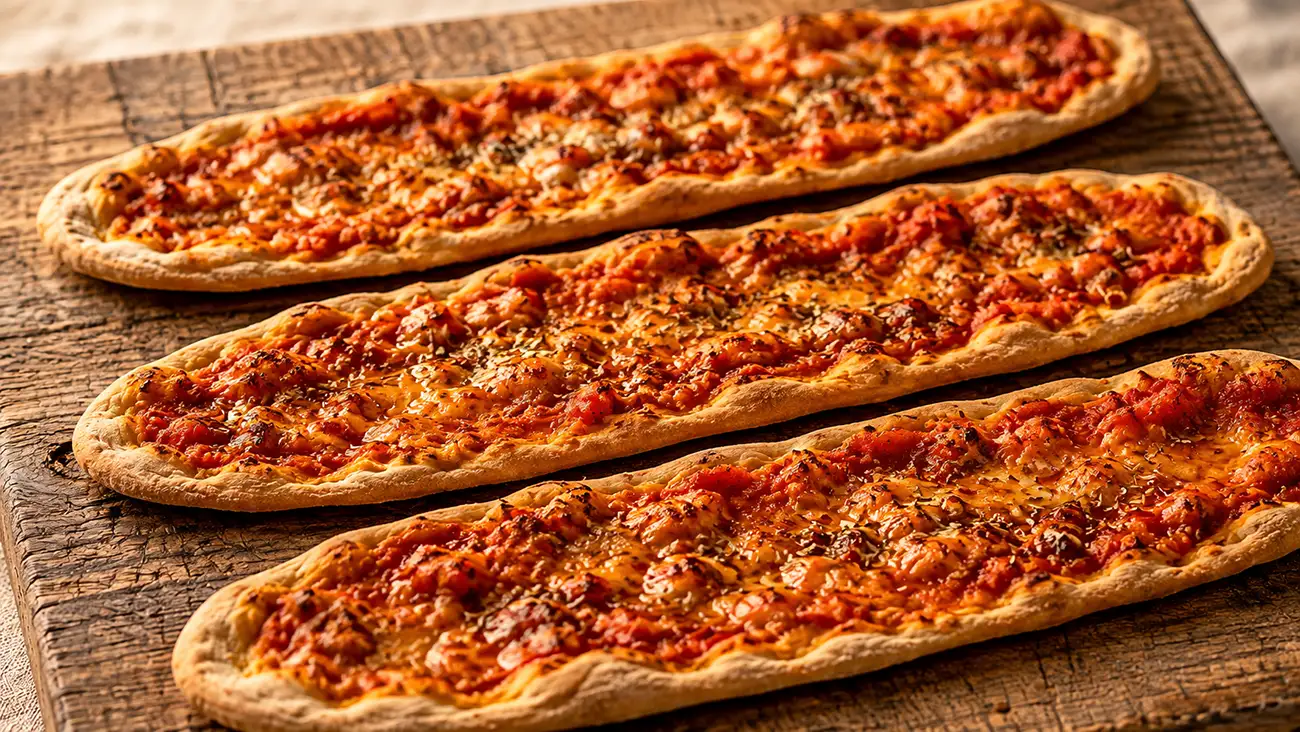 Lingue di pizza alla romana in friggitrice ad aria