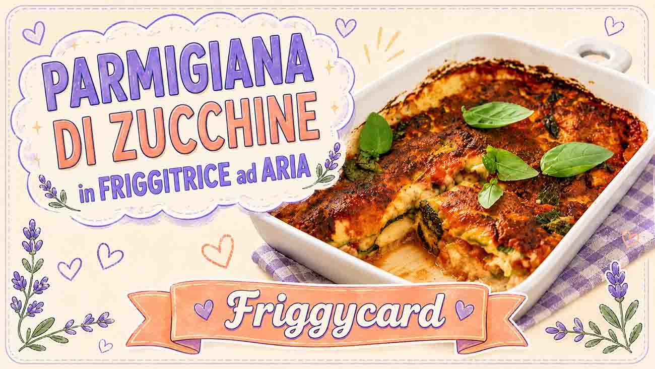 Parmigiana di zucchine in friggitrice ad aria