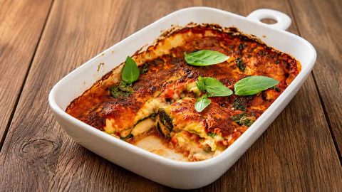 Parmigiana di zucchine in friggitrice ad aria