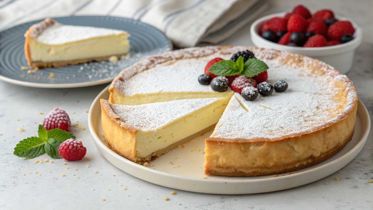 torta alla ricotta ripiena