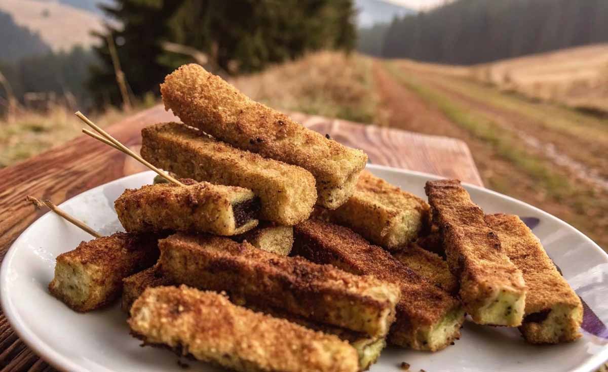 Bastoncini di melanzane in friggitrice ad aria