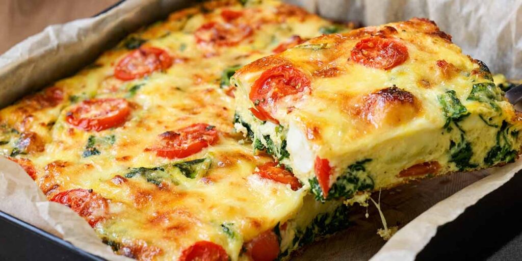 Frittata di spinaci in friggitrice ad aria